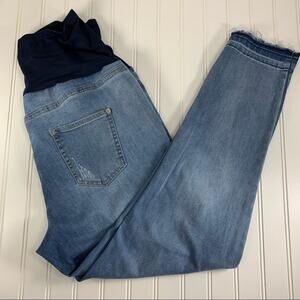 Time Tru Over Belly Maternity Jeans Large 12-14